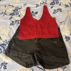 Super High Rise Ripped Cut-Off Shorts